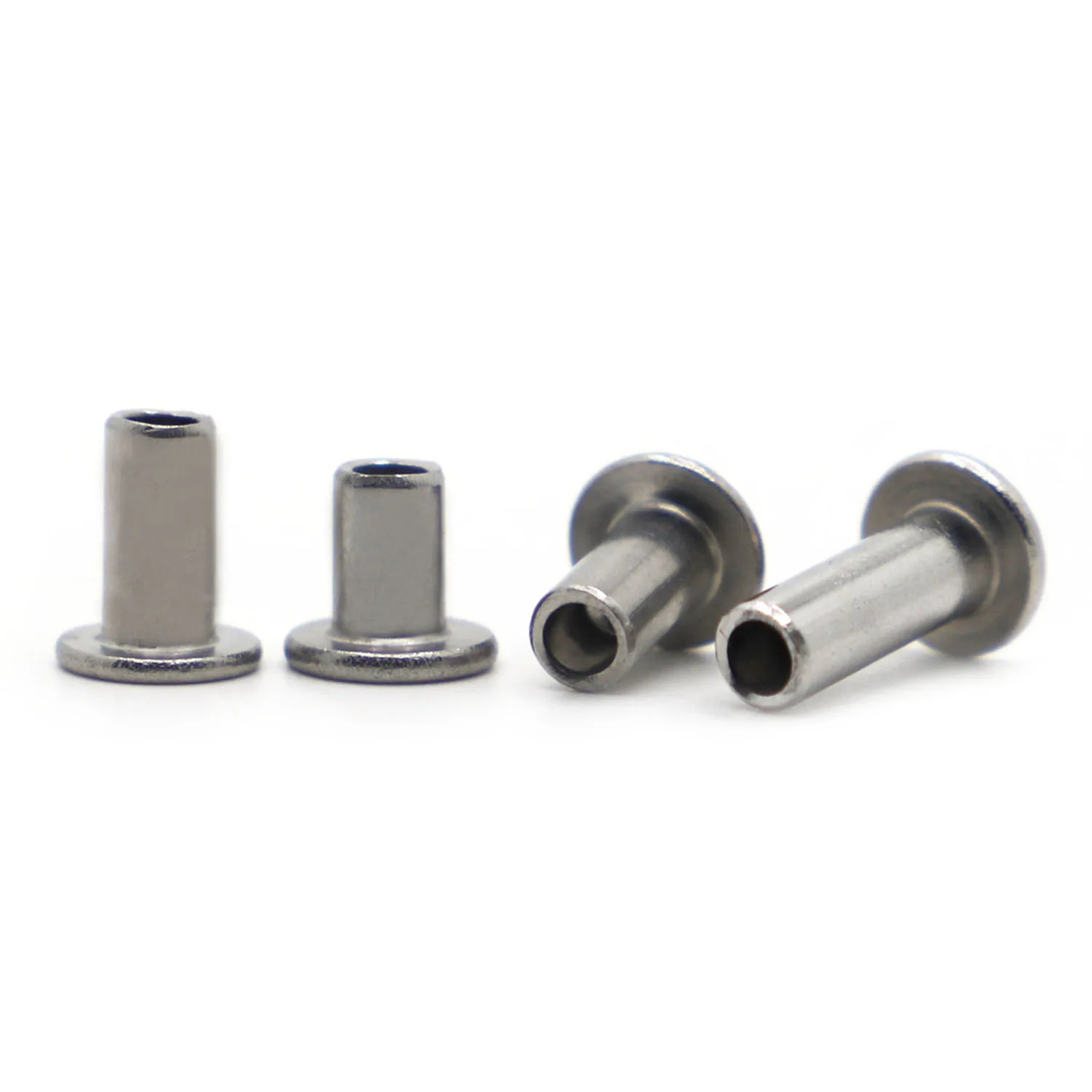 

GB875 A2-70 304 Stainless Steel Flat Truss Head Semi-hollow Bolts Socket Shank Semi-tubuler Rivet M2 M2.5 M3 M4 M5