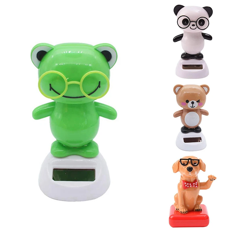 

Танцующая фигурка на солнечной батарее, игрушечные украшения, подарок для детей, животное с солнечной поплавковой головкой, аксессуары для ...