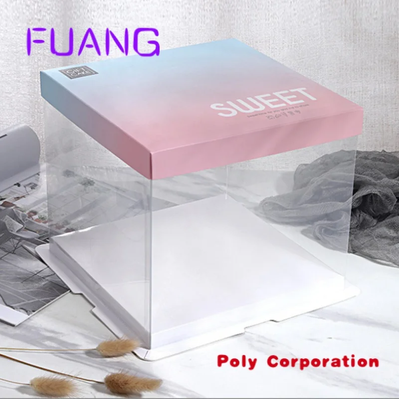 Free Design Luxury Cakes Box Round Wholesale 8 10 12 Inch White Black Pink Baking  Pastry Packaging Sale With Logo Cake Boxes