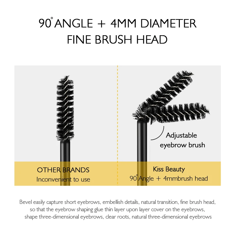 1/2/3 комплекта водостойкая фигурка бровей