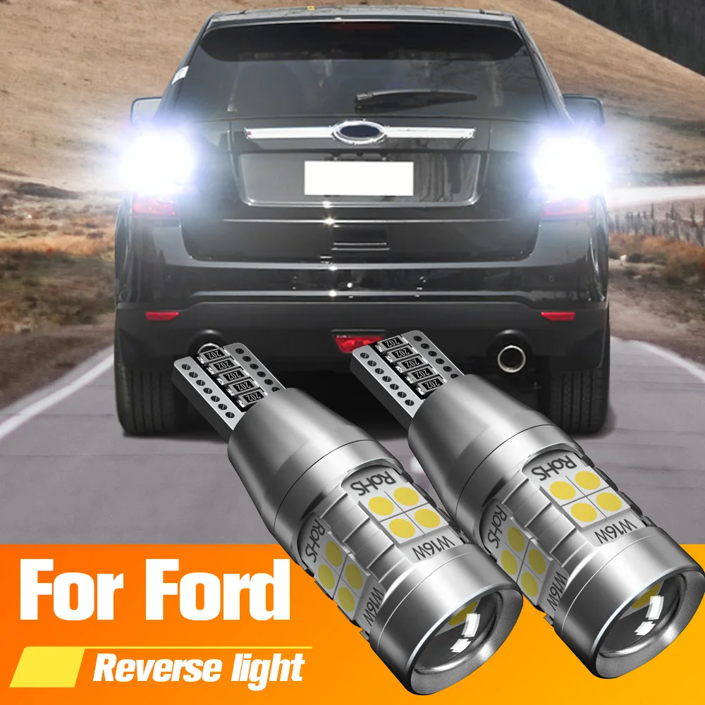 

2pcs LED Backup Light Blub Reverse Lamp W16W T15 921 Canbus For Ford Puma Edge Flex S-Max Taurus Fusion Galaxy Escape Kuga 2