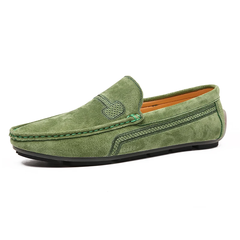 

Handmade Suede Leather Mens Shoes Casual Luxury Brand Men Loafers Breathable Driving Shoes Moccasins Men
