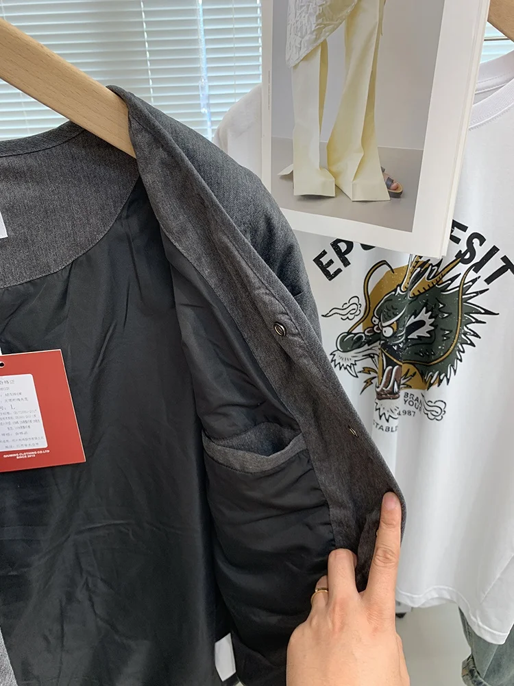 Стеганая клетчатая винтажная верхняя одежда в стиле ретро осенне-зимняя