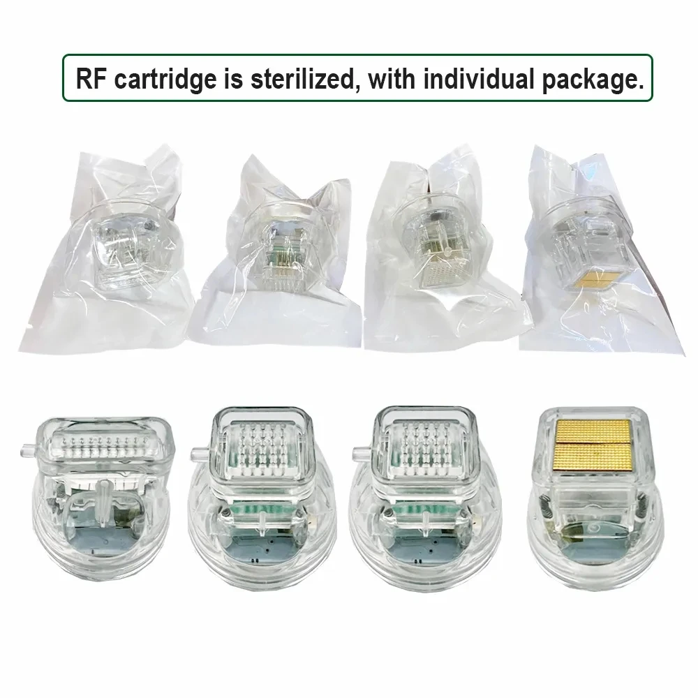 

Disposable RF Cartridge/Tips Gold Plated 10/25/64 Pins Nano Cartridges for RF Machine