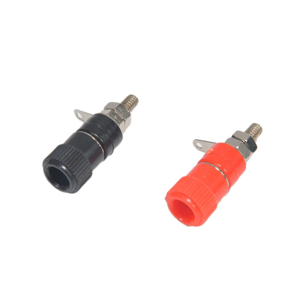 

10PCS Terminal Blocks JS-919 4mm Amplifier Terminal Connector Binding Post Banana Plug Jack Test the connector grounding pole
