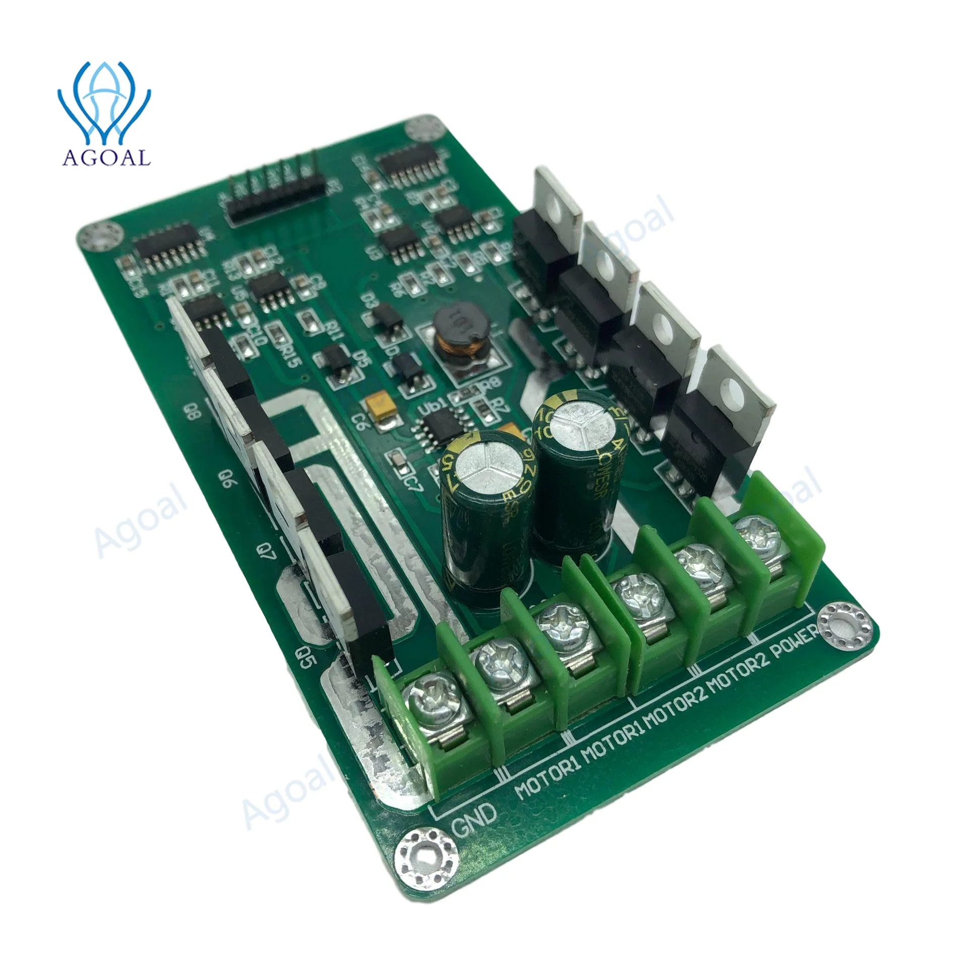 

10A Dual Channel Motor Driver Board Module High Power H Bridge DC 3-36V Strong Braking Function Drive Plate