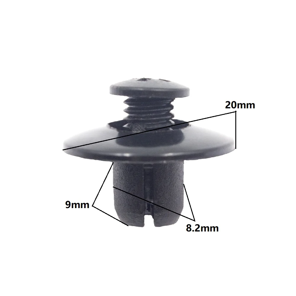 50 шт. универсальные Короткие пластиковые фиксаторы для BMW Toyota фиксированные