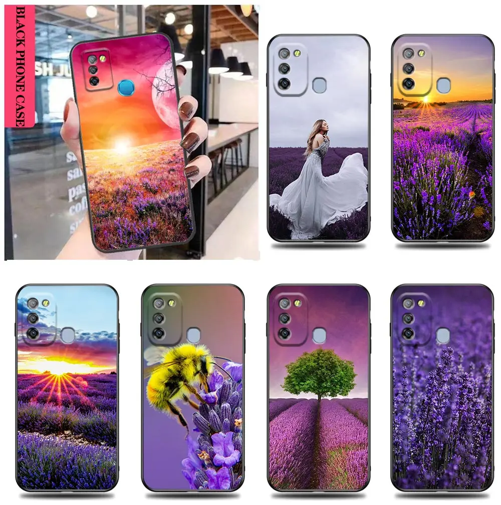 

Romantic Lavender Words Funfas Case for Tecno Infinix Hot Note 8 9 10 10i 10S 11 11S 7 8i S5 SPARK SMART 4 5 6 GO Pro AIR Coque
