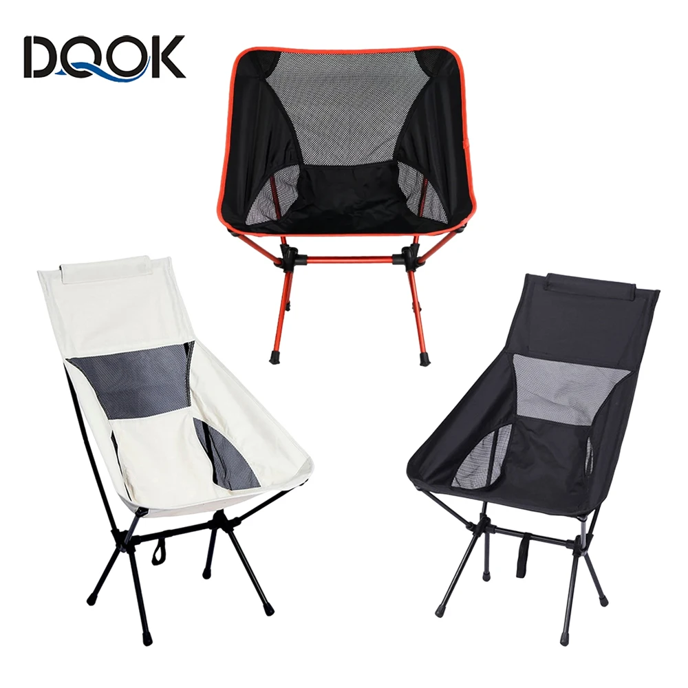 Outdoor Camping Chairs Beach Fishing Chair Ultralight Travel Hiking Picnic Seat Tools