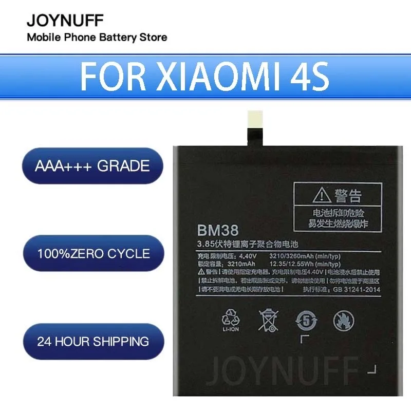 

New Battery High Quality 0 Cycles Compatible BM38 For Xiaomi MI 4S Replacement Lithium Sufficient Batteries mi4s mobliephone+kit
