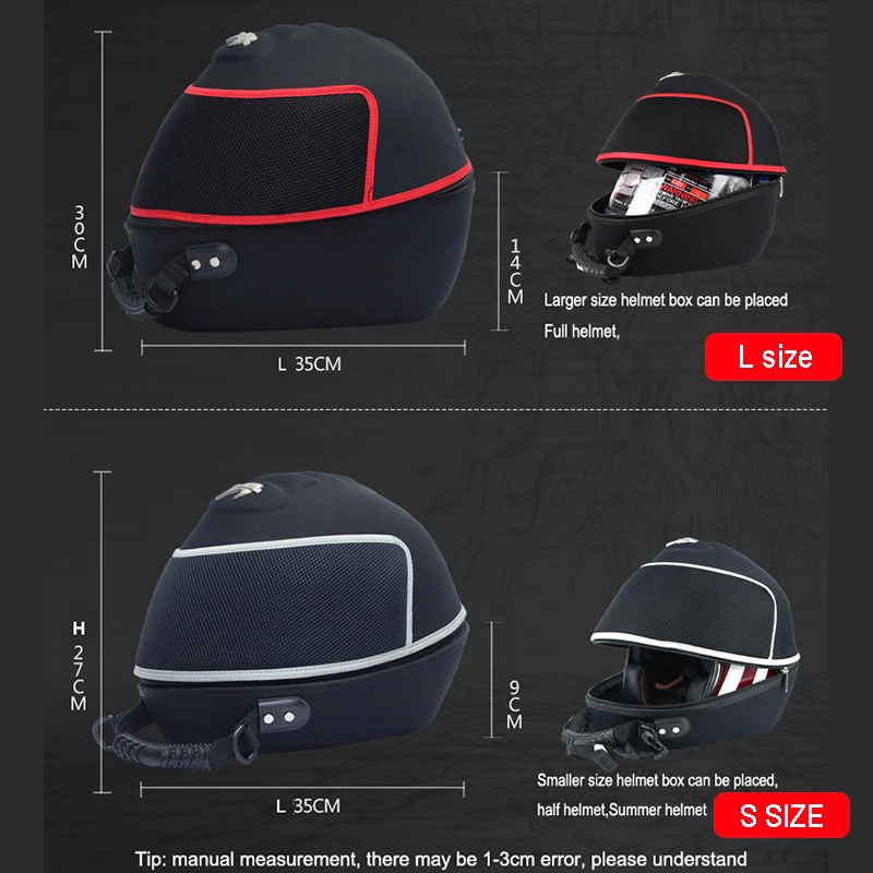 Новая Профессиональная Байкерская мотоциклетная сумка на шлем