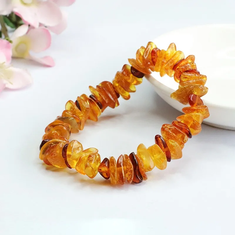 Натуральный янтарь Браслет Duobao Пчелиный воск Кровь Янтарь