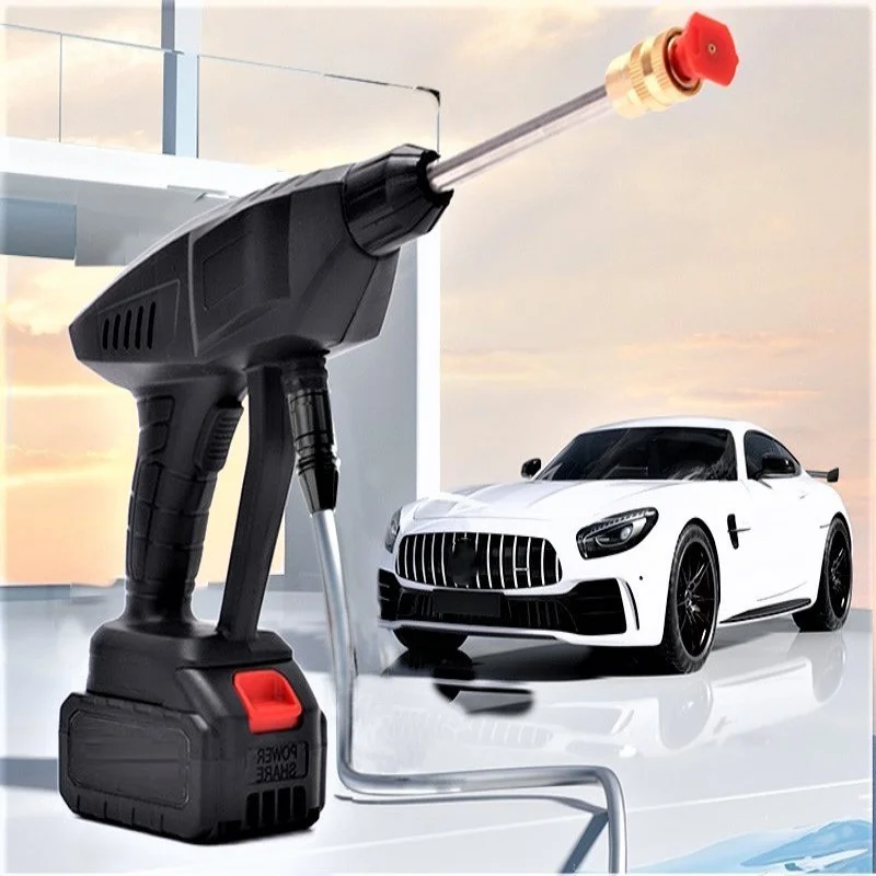 21V Electric Car Washer Gun Wireless High Pressure Cleaner Foam Multi-function Nozzle Protable Car Wash Garden Spray