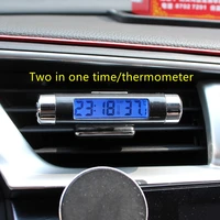 car digital clock temperature display electronic clock thermometer auto electronic clock led backlight digital display clock