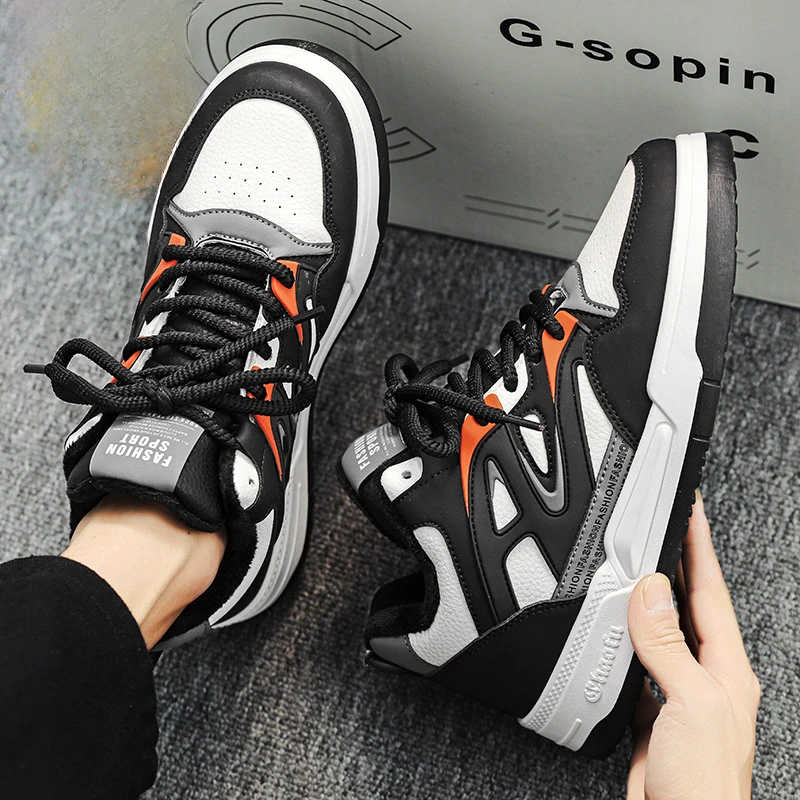 ZHIO Мужские зимние бархатные и толстые утепленные туфли из двух хлопка