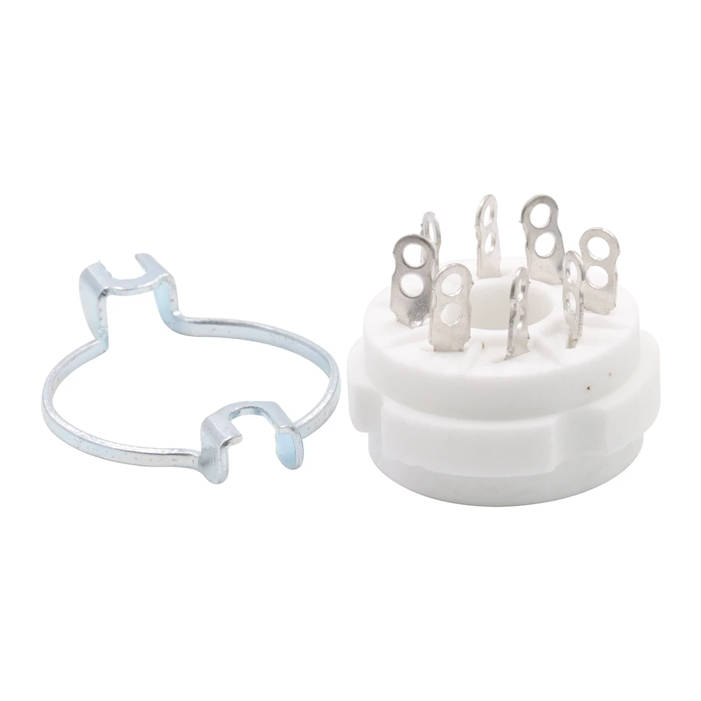 10 шт. 8-контактные восьмеричные керамические розетки K8A для крепления на шасси KT88