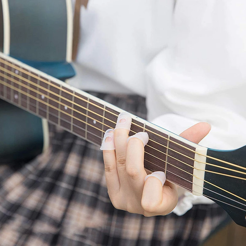 8 шт./набор силиконовые накладки на гитару