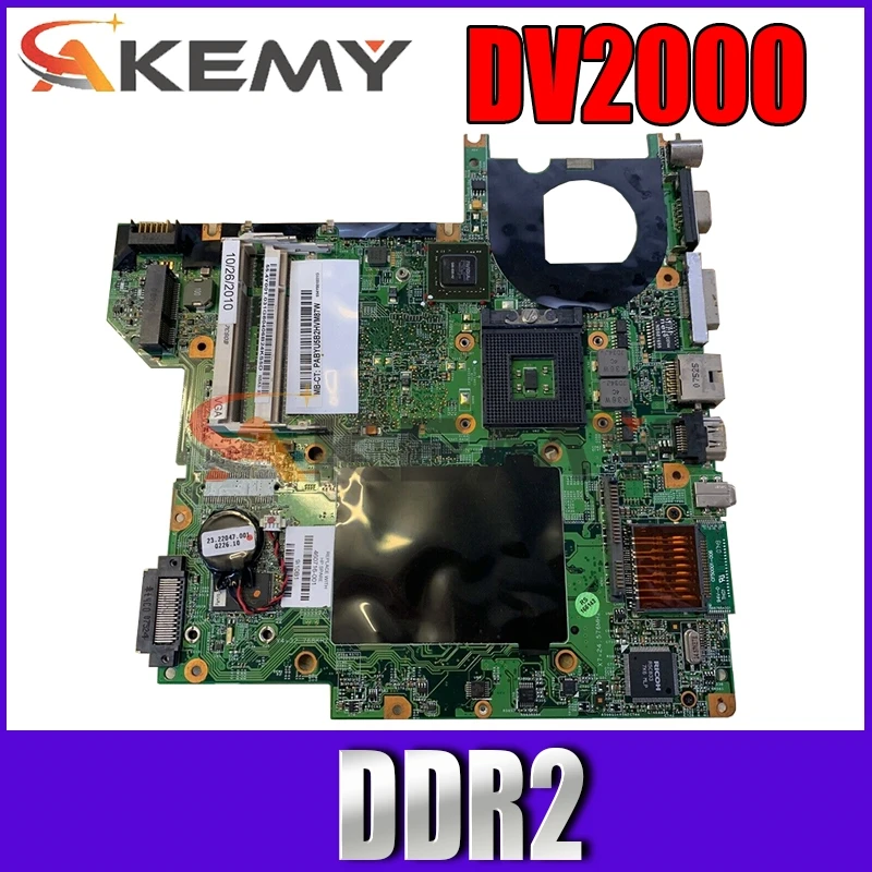 

AKemy 460716-001 460716-501 Laptop motherboard For HP Pavillion DV2000 DV2700 V3000 Mainboard G86-630-A2 DDR2