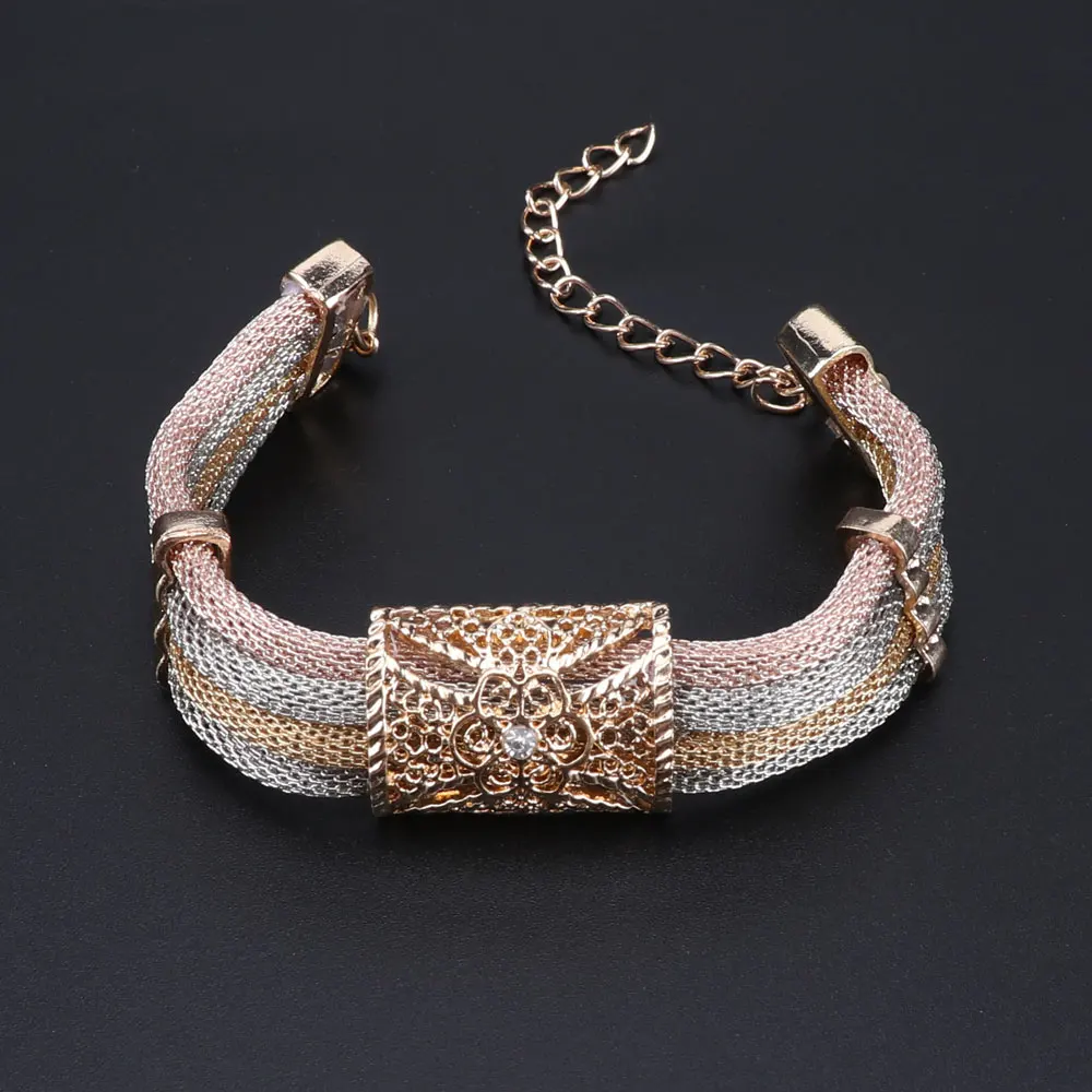 Новые великолепные африканские Винтажные Ювелирные наборы золотого цвета с