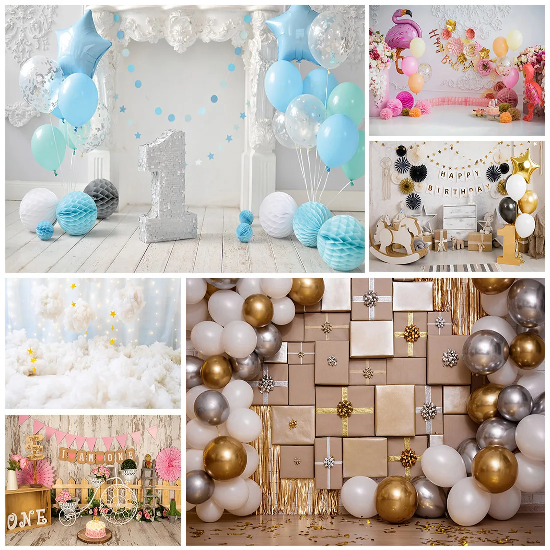 

Виниловый фон для фотосъемки мальчика на годик, вечеринку, реквизит для фотосъемки детей