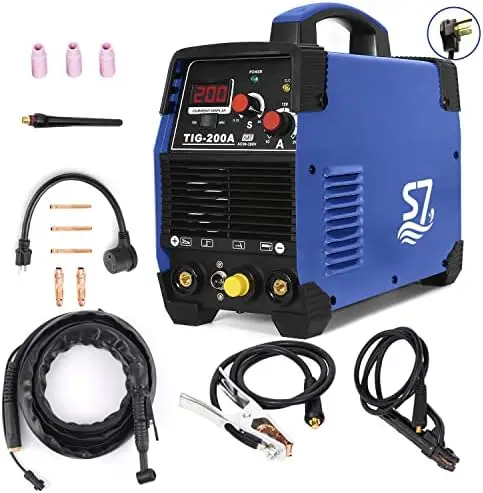 

Welder, HF TIG/Stick/Arc TIG Welder,200 Amp 110 & 220V Dual Voltage TIG Welding Machine