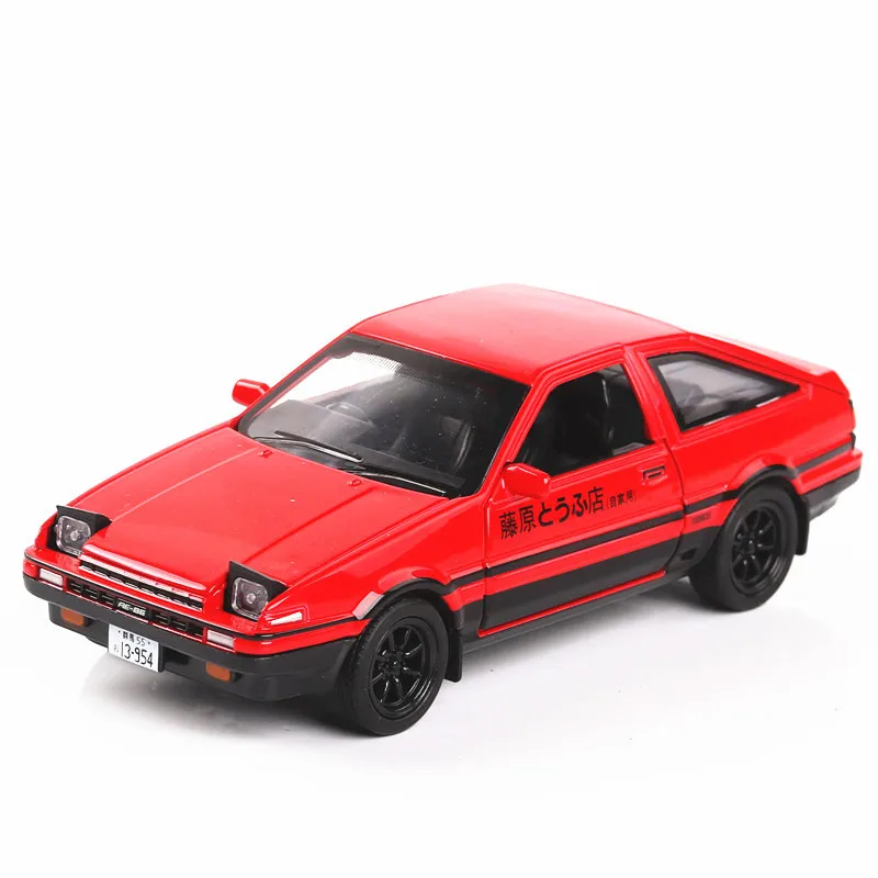 Модель автомобиля JDM TOYOTA AE86 1:32 из сплава литая искусственная Миниатюрная игрушка