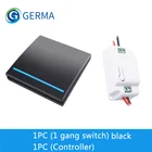 Беспроводной выключатсветильник GERMA, 123 клавиши, 433 МГц, умный нажимной дистанционный радиовыключатель, домашний настенный, для потолочных ламп, 110 В, 220 В