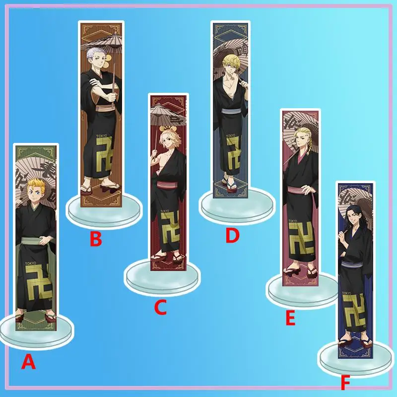 

Anime Stand Tokyo Revengers Sano Manjiro Mitsuya Takashi Acrylic Figure Display Desktop Decoration 15cm