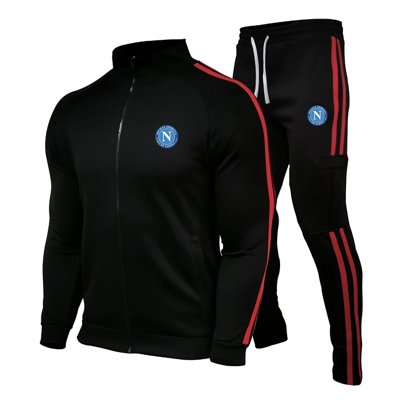 

New Men Fashion Zipper Long Sleeve Jacket Set Male Tracksuit Sport Suit 2023 Men's Gyms Set Casual Streetwear Man Clothing