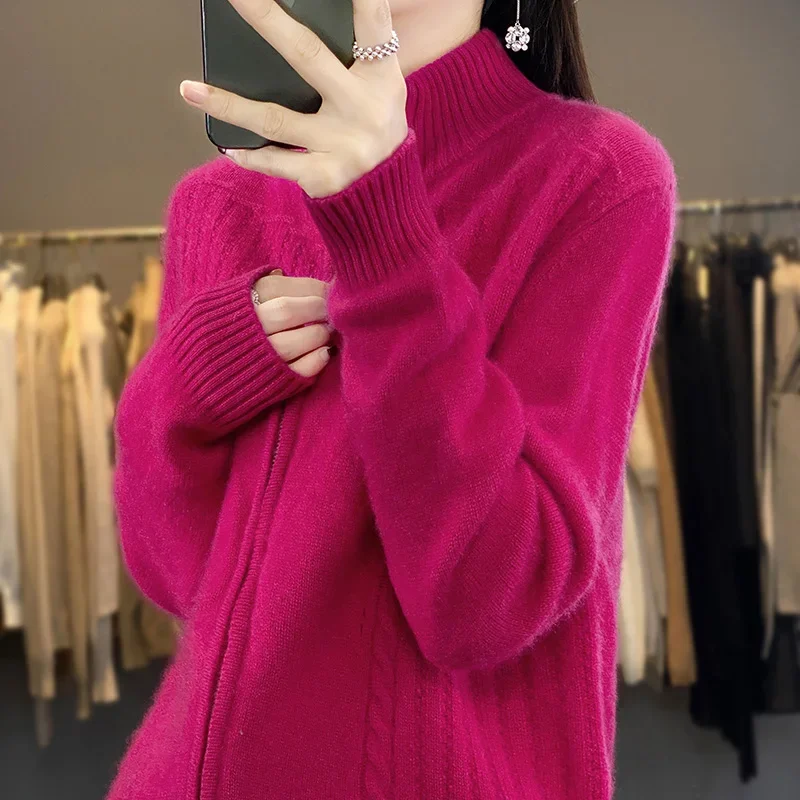 Женские свитера Smpevrg женский кардиган пальто с длинным рукавом и высоким