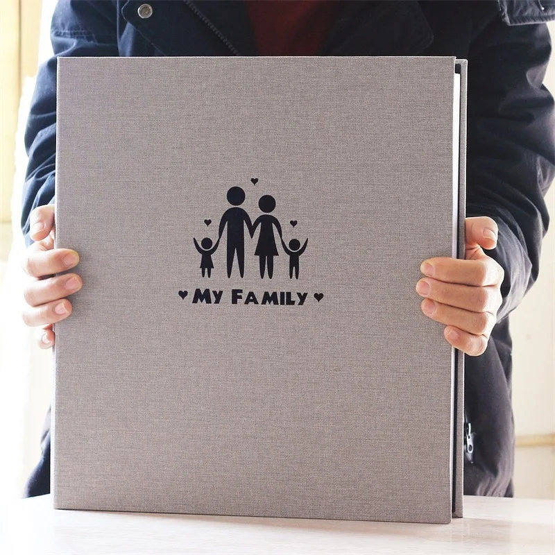 

1000 Pictures 6 Inches Leather Interstitial Photo Album DIY Scrapbook Pockets Family Photo Book Wedding Birthday Memory Book