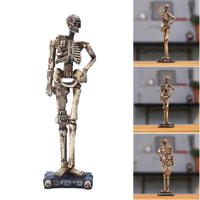 

Creative Resin Skeleton Statue Personalized Desktop Ornament for Home Cabinet Creative Resin Skeleton Statue _WK