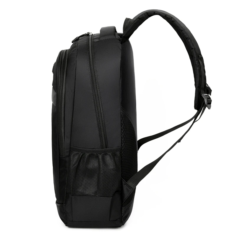 Men's Waterproof Backpack Black Luxury Backpacks Laptop Bag Women Free Shipping Bags Man Leather Sports Large Capacity Backpacks images - 6