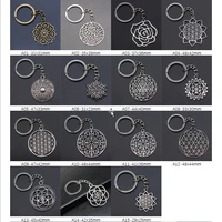 new arrival flower of life charms car keychains keyrings for women gift