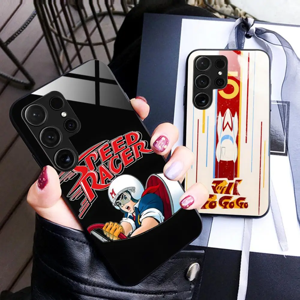 Фото Чехол для телефона Speed Racer для Samsung Galaxy S26 S25 S24 S23 S22 S21 S20 Note20 Plus FE Ultra, защитный стеклянный чехол №2