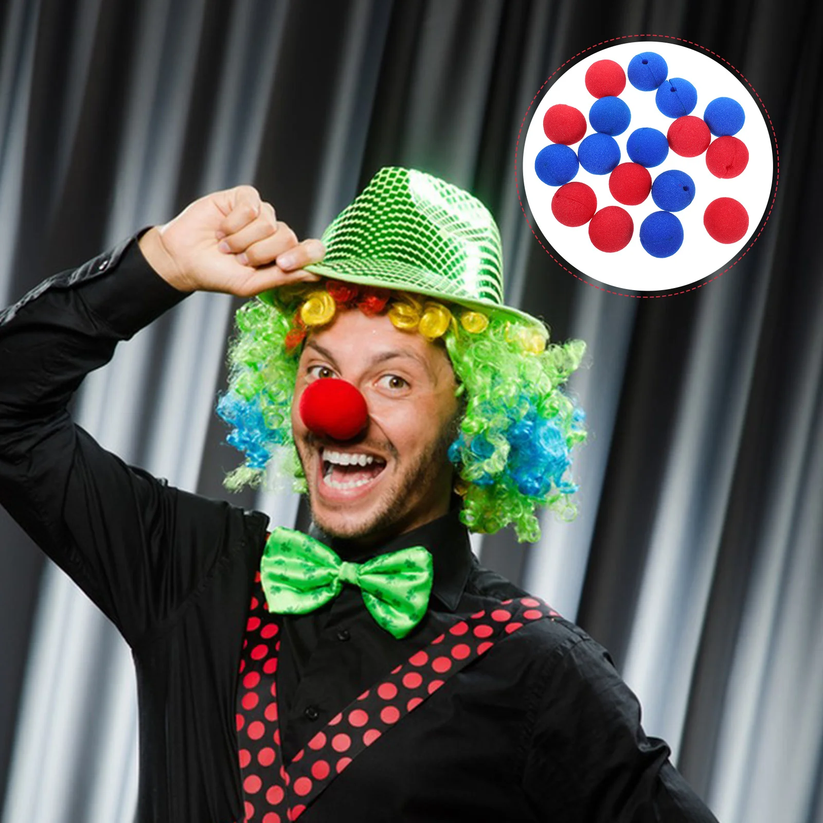 40 шт. Забавный губчатый клоун профессиональный реквизит для вечеринки
