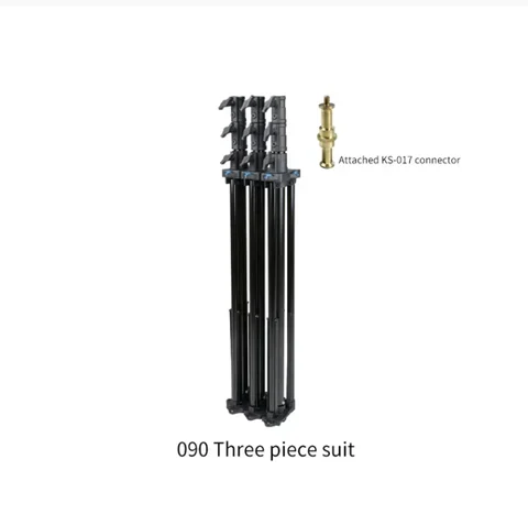 KUPO 090 Могутная подставка с защелкой, 277 см/9 футов, двойной приемник 5/8 дюйма (17,2 мм) со съемной подставкой для детской шпильки 121.