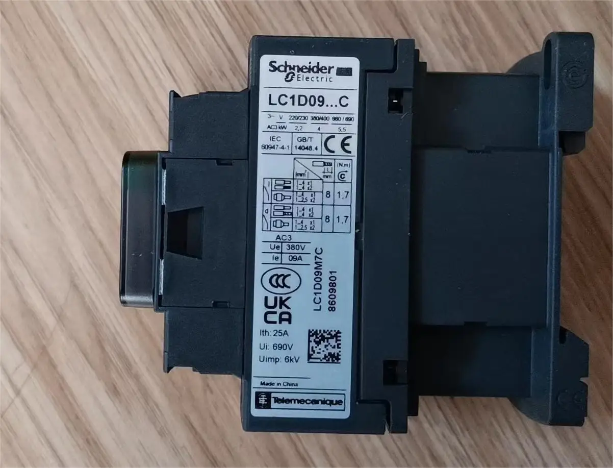Новый черный контактор переменного тока Schneider версии 3P LC1D65 65A B7C F7C Q7C M7C 24 в 110 В 220 380