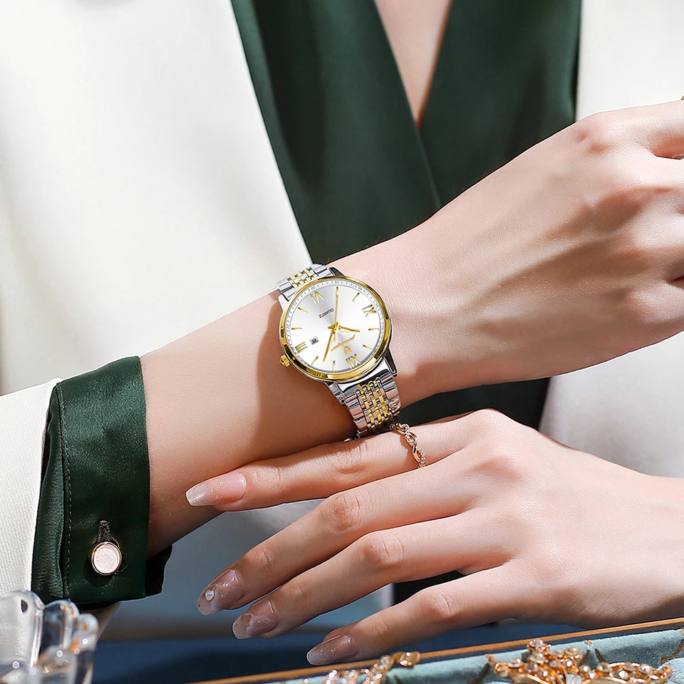 Luxury Rose Gold Watch Women Bracelet Watches Top Brand Ladies Casual Quartz Watch Steel Women's Wristwatch Montre Femme Relogio