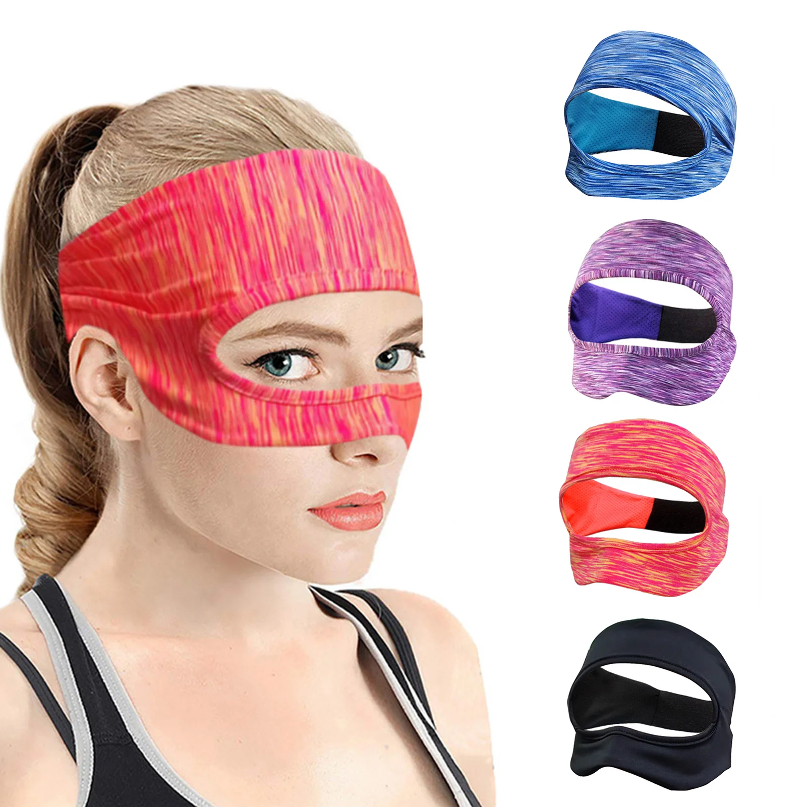 

Breathable Sweat Band Designed Adjustable Sizes Padding Compatible with Oculus Quest 2 VR Headset Eye Mask Replacement