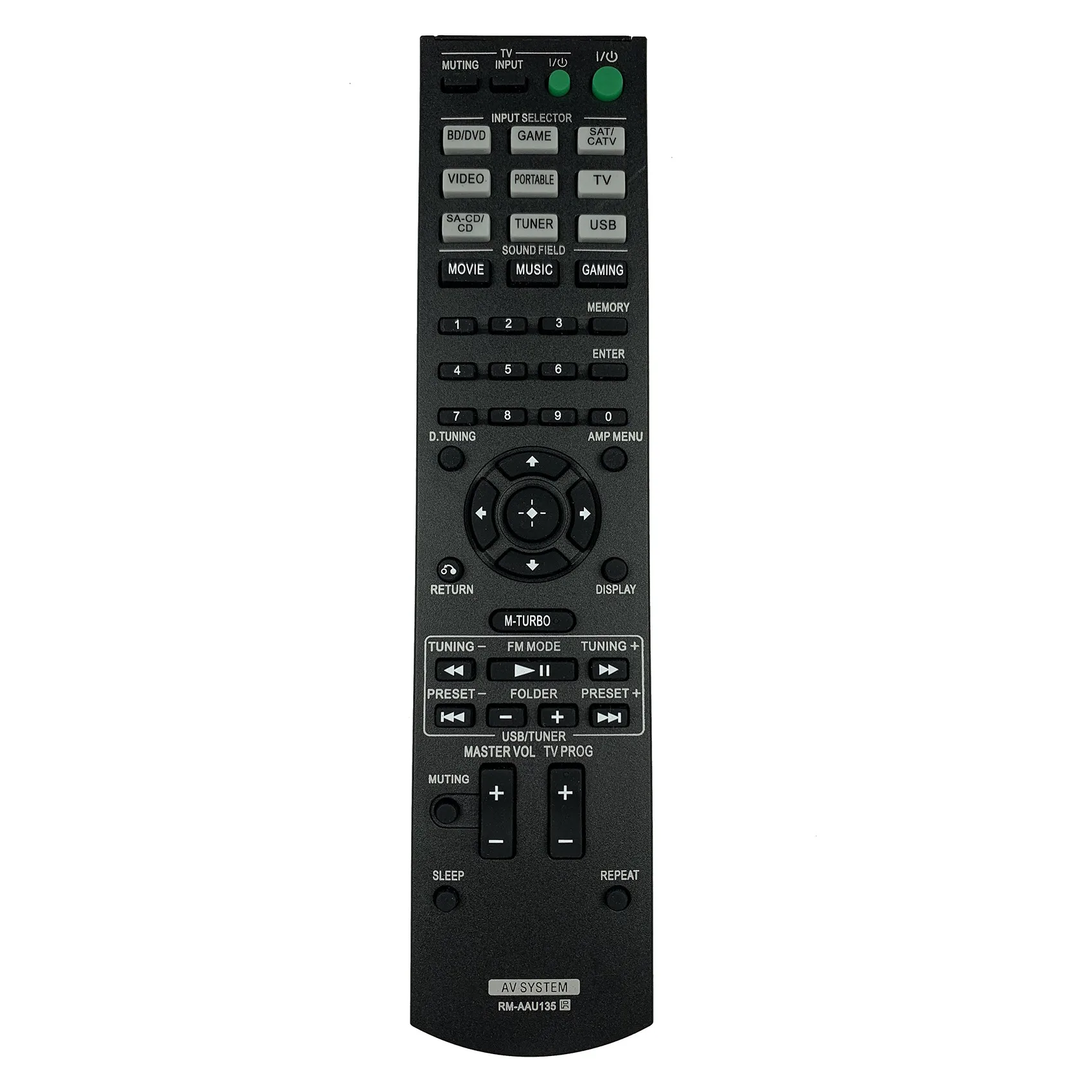 

RM-AAU135 Remote Control for Sony STR-KM3 STR-KM5 AAU136 SS-MSP7M Power Amplifier Remote Control Replacement