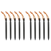 10pcs aluminum alloy tent stakes pegs outfitters tent stakes heavy duty spikes ground camping tent pegs