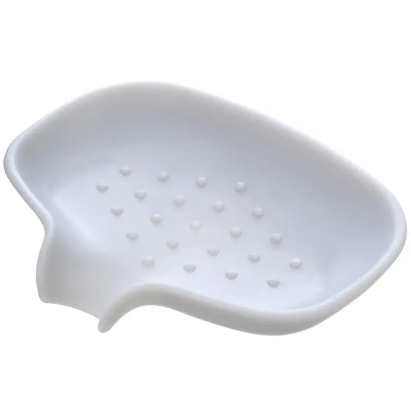 

Soap Seat Drain Silica Gel Soap Box Creative Home Bathroom Washstand Non-Slip Drainage Soap Holder soap box
