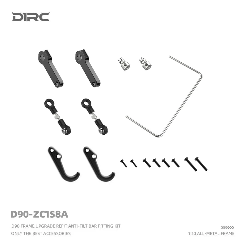 

D1RC 1:10 D90 Land Rover Camel Cup metal frame special metal front and rear anti-roll bar modification parts