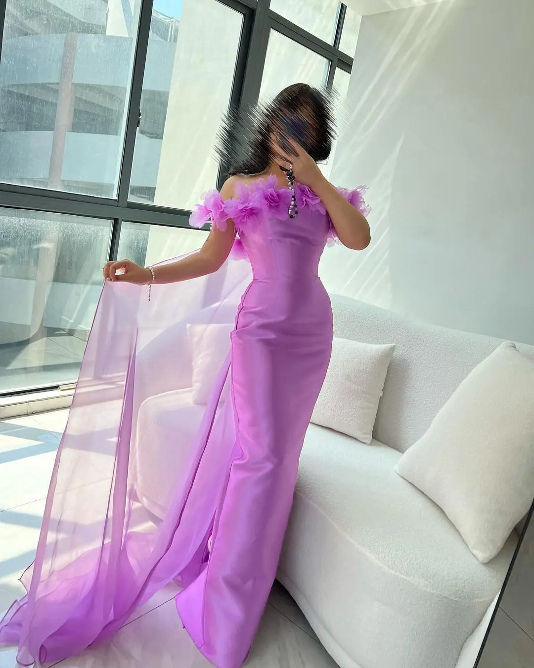 

Vintage Mermaid Off The Shoulder Prom Dresses Flowers Pleated Backless Floor Length vestidos de novia Formal Party Dresses
