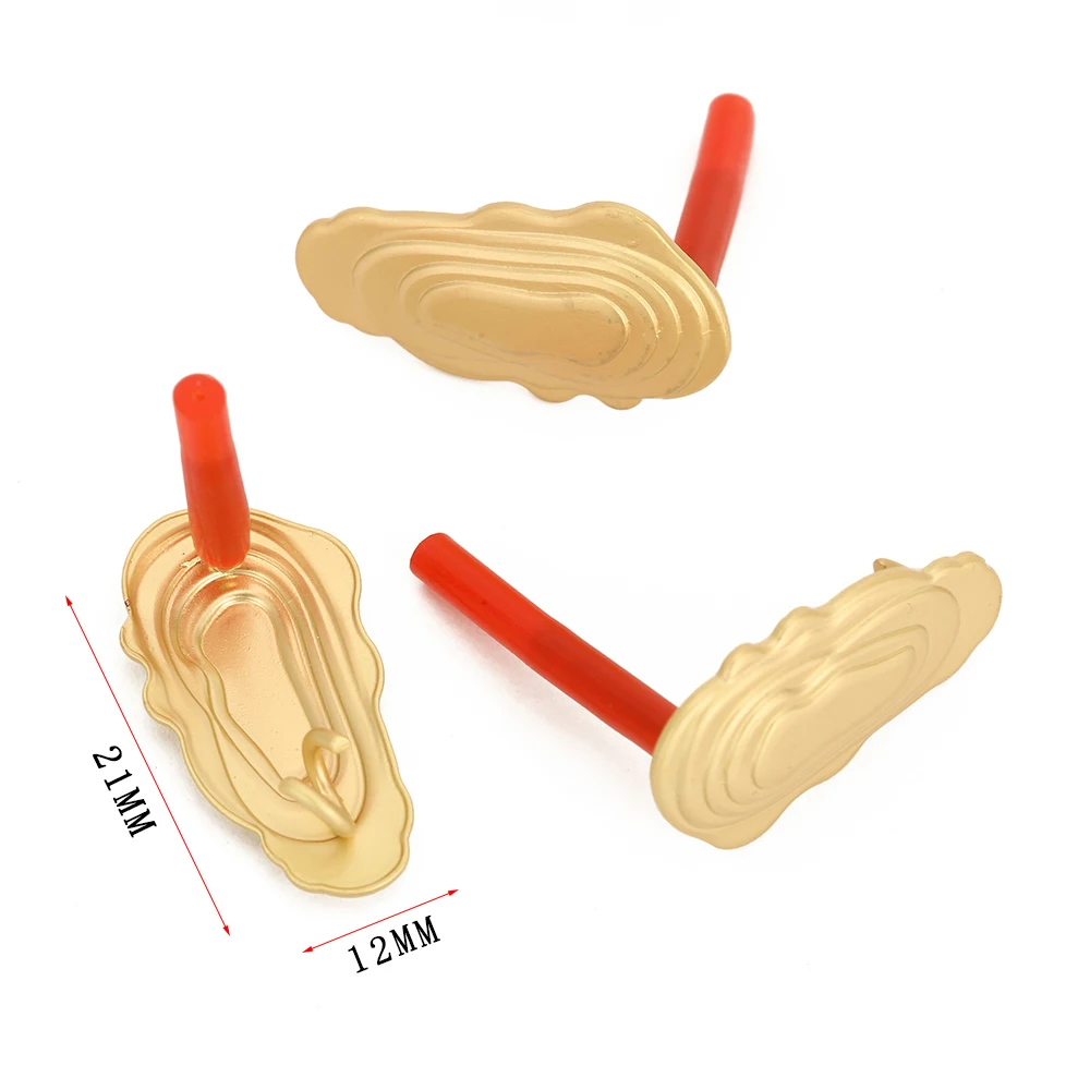 Серьги-лески сделай сам 10 шт. матовые золотистые серьги неправильной формы для