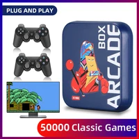 arcade box portable game console for pspps1dcnaomineogeo classic retro 50000 games 4k hd display on tv projector monitor