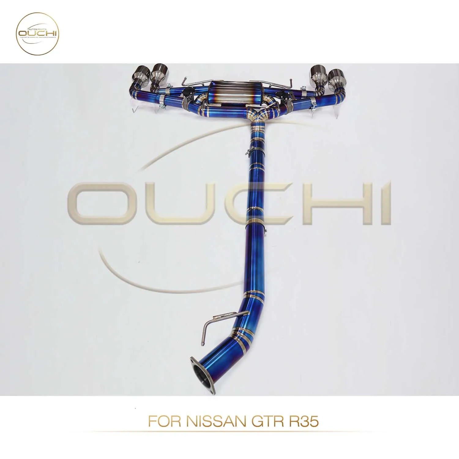 Титановая выхлопная система OUCHI Performance Catback для Nissan GTR R35 3.8T без Y-образной трубы