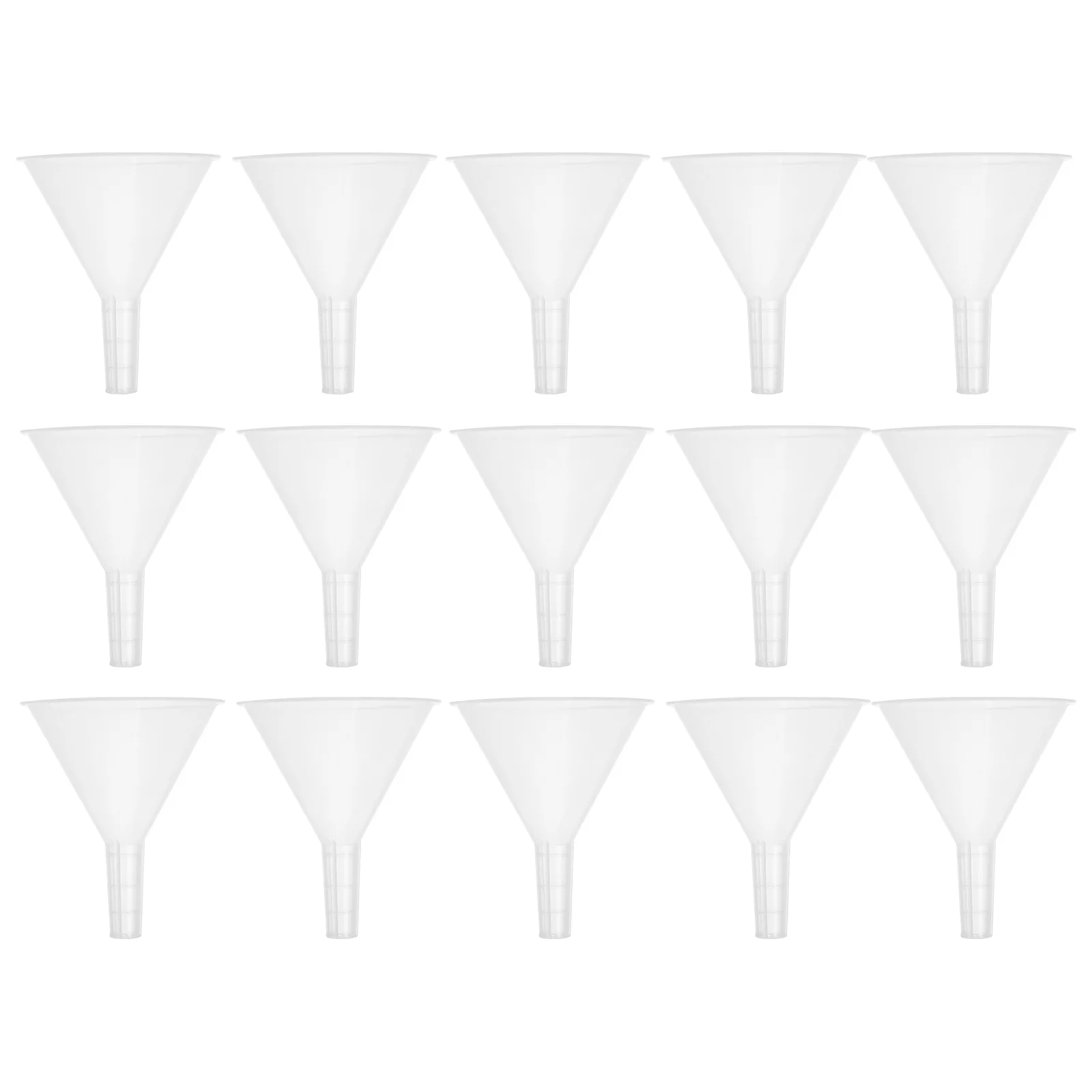 

15 Pcs Laboratory Funnel Scientific Filter Small Funnels Bottles Mini Triangle Plastic