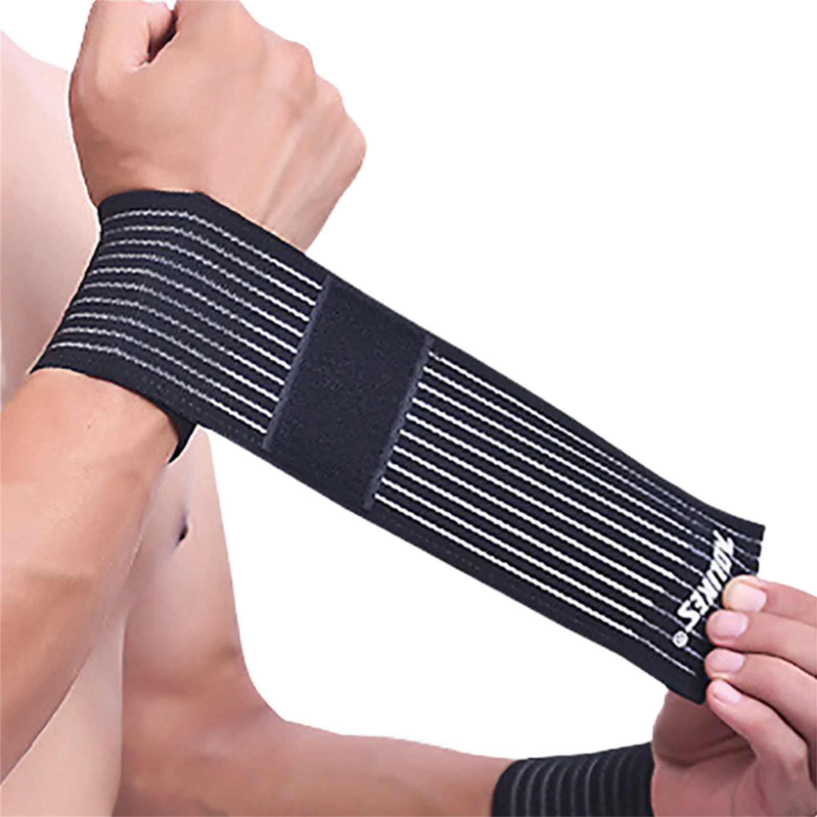 

1/2PCS Weight Lifting Wristband Elastic Breathable Wrist Wraps Bandage Gym Fitness Powerlifting Wrist Brace Support Strap